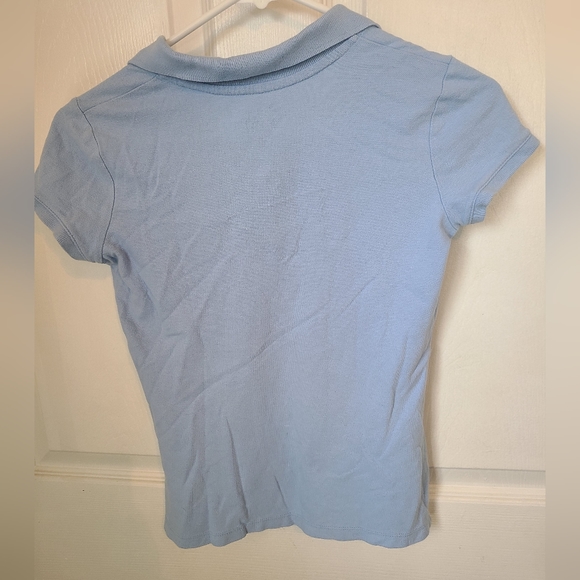 (1565) Old Navy Girls Light Blue Polo Shirt,  Size: Large (10/12) - Picture 11 of 12